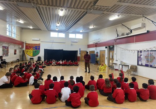 Year 5 watch the Young Shakespeare Company perform…